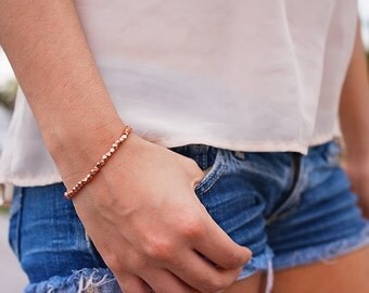 Copper bracelet, tribal cut, gift for her, stacking jewelry, gift for her, minimal bracelet, jewellry,