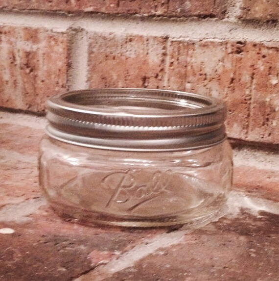 Clear Mason Jar Cotton Ball/Qtip Holder