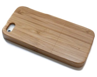 wooden iphone SE case / iphone SE case wood- wood iphone SE case walnut, cherry or bamboo wood - real wood.