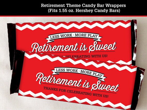 Retirement Candy Bar Wrapper Printable by LisaMariesaDesign