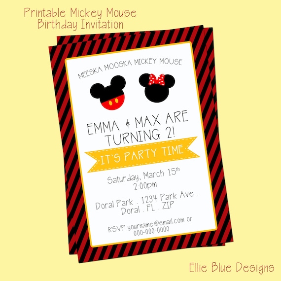 Shutterfly Mickey Invitations 3