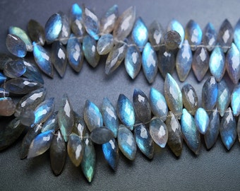 6 Inch Strand,very,Finest Quality,Blue Flashy Labradorite Micro faceted Dew Drops,9-11mm aprx
