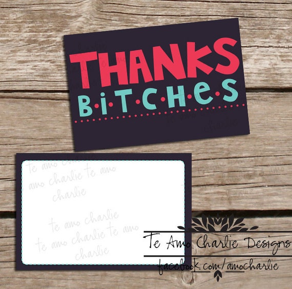 Items similar to Thank You Cards Bachelorette Party Thank You Cards