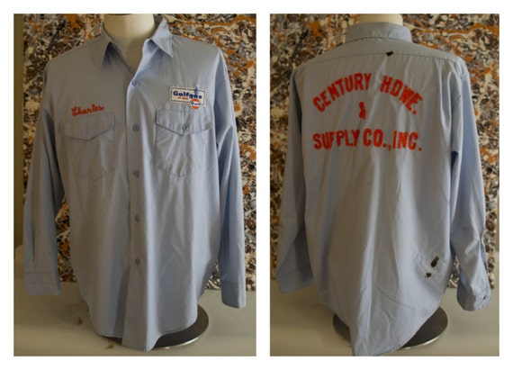 garage work shirts vintage