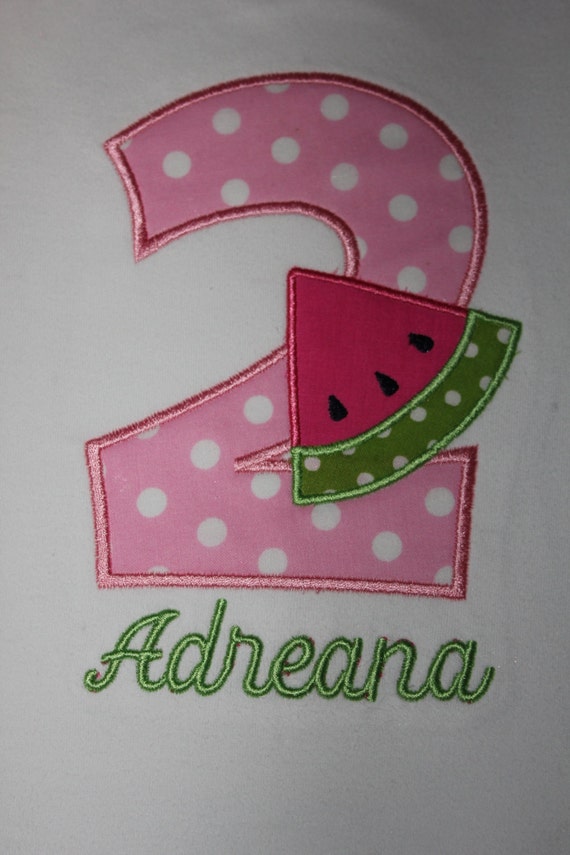 watermelon first birthday shirt