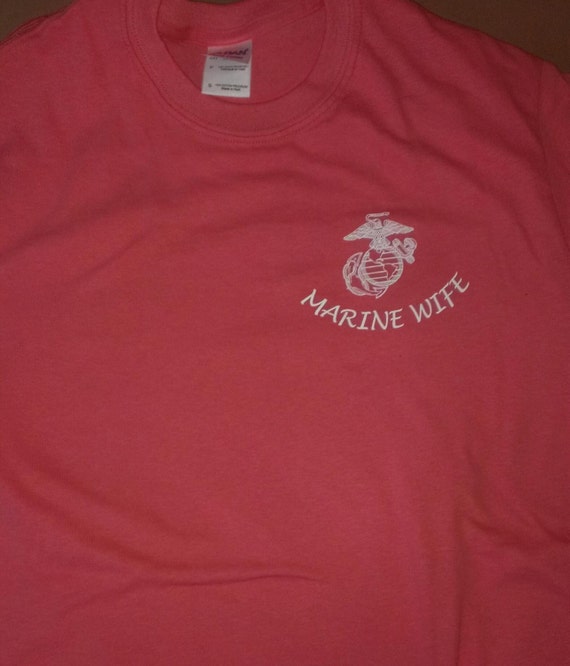 USMC Wife Shirt. Marine Wife. Semper Fi. by FamiliesStick2Gether
