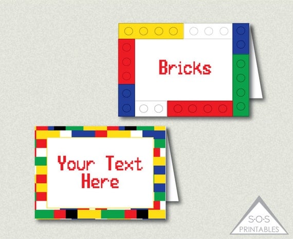 Building Block Labels, Building Block Party, building bricks labels ...