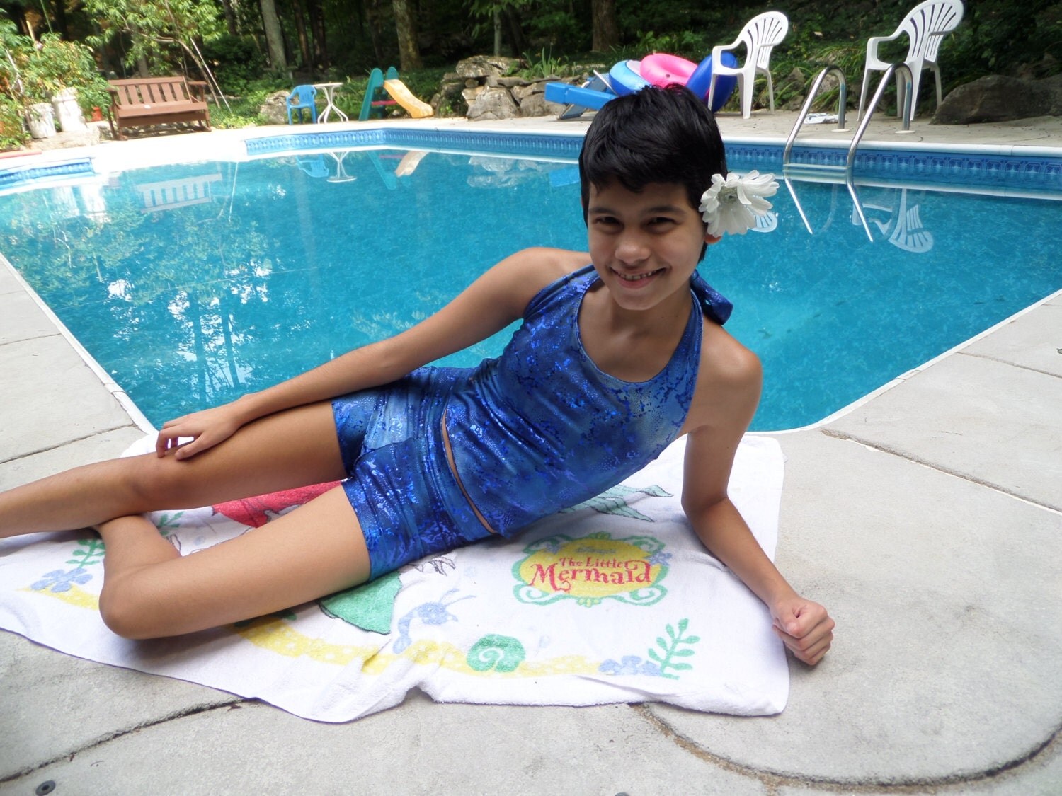 Boy Short Swim Suit Bottoms to Match Mermaid Tail