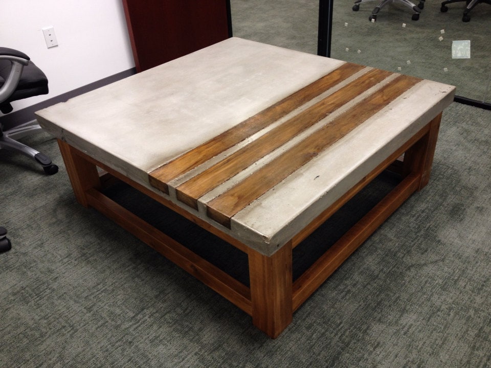 Concrete & Wood Coffee Table
