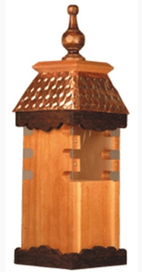 Woodpecker bird feeder woodworking plan by RockHillJewelry on Etsy