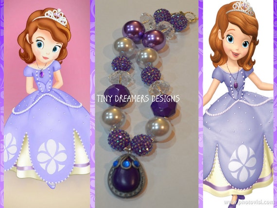 Sofia The First Amulet Necklace By Tinydreamersdesigns On Etsy