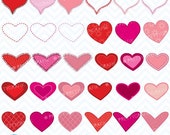 80% OFF SALE valentine hearts clipart commercial use, vector graphics, digital clip art, digital images - CL447 Il_170x135