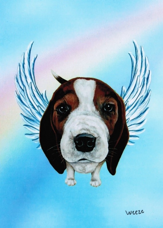 Beagle Beagle Angel Beagle Art Beagles Dog Angel by ArtbyWeeze