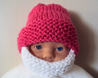 Baby Beard Hat Baby Beanie Baby Hat Knit Hat Face Mask 0-18 months