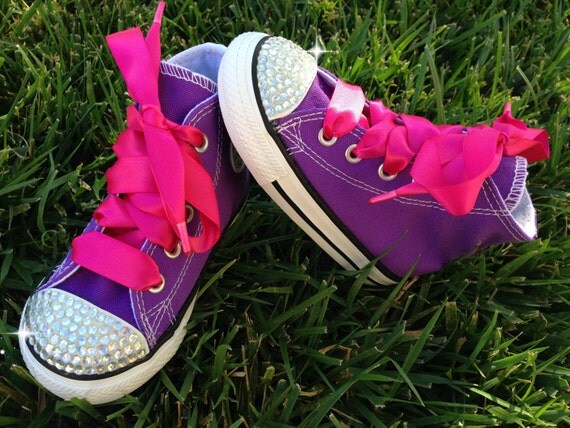 PURPLE SPARKLE SHOES Princess Birthday Party Crystals
