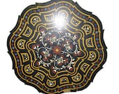 Semi Precious stone inlaid Marble Table Top