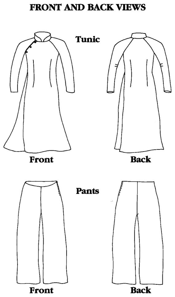 Sewing Pattern Ao Dai | folkwear vietnamese ao dai flowing tunic wide leg pants Sewing Pattern Ao Dai | folkwear vietnamese ao dai flowing tunic wide leg pants
