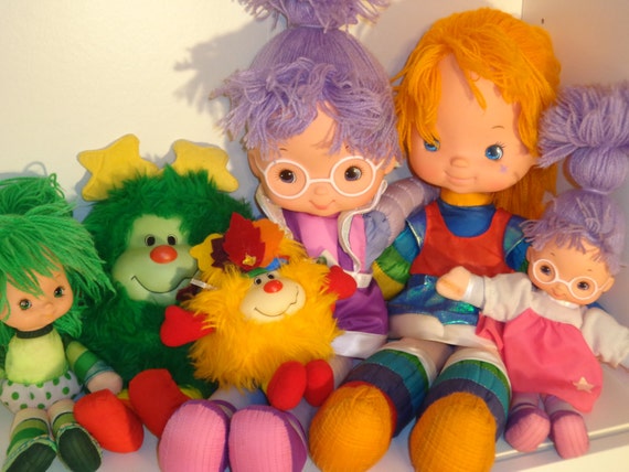 Rainbow Brite dolls / sprites Shy Violet, Patty O'Green