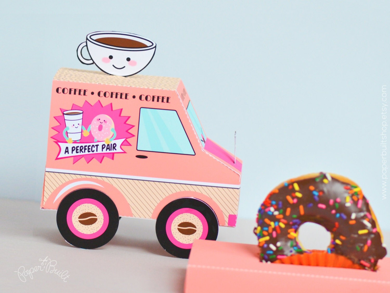 Food Truck Gift Card Holder Gift Card Box Party Favor Box