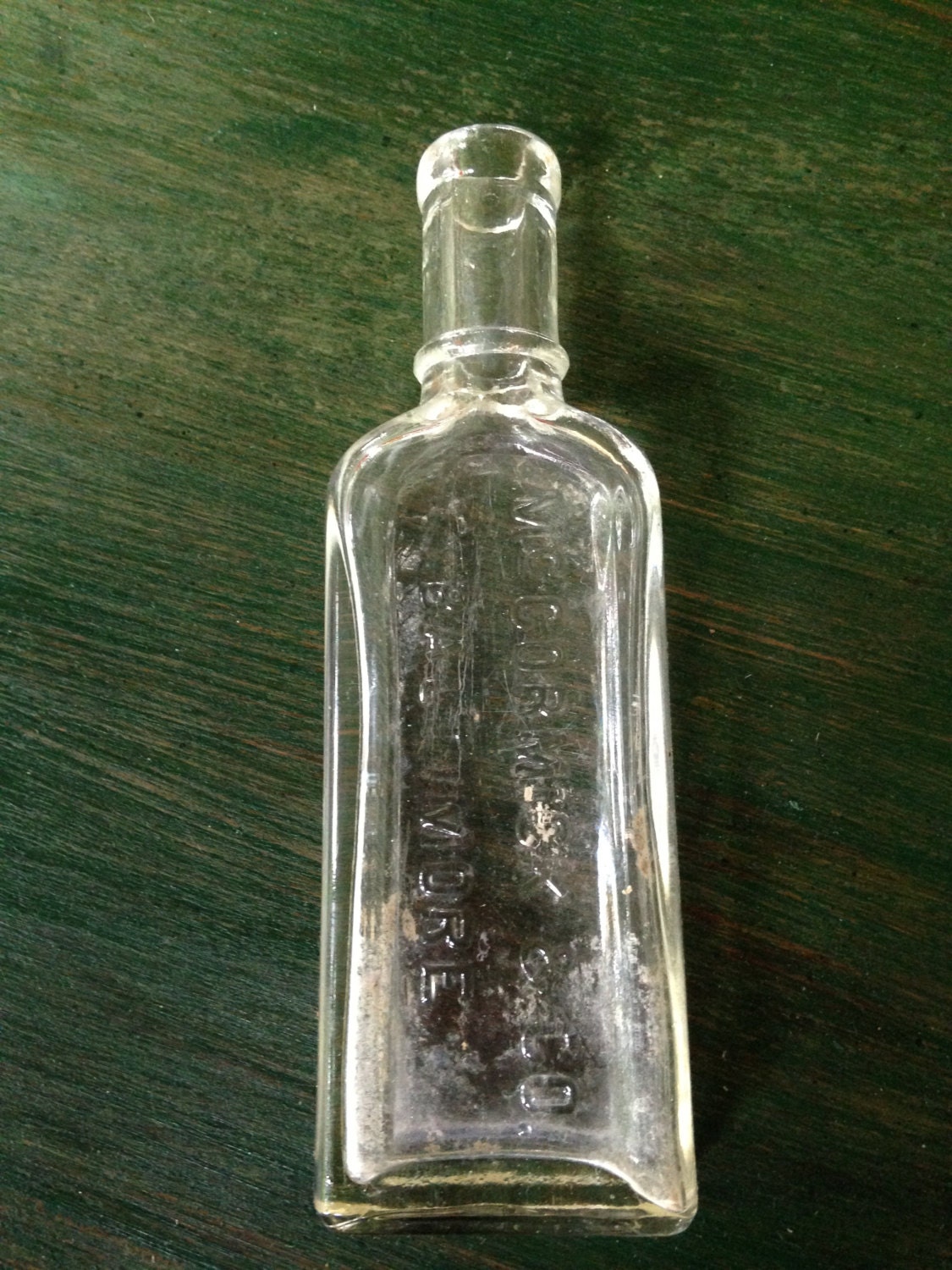 Antique McCormick Bottle 1950's Glass Flavoring