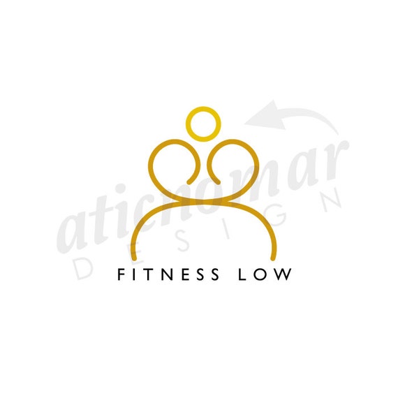 Items similar to fitness low - Custom Premade Logo on Etsy