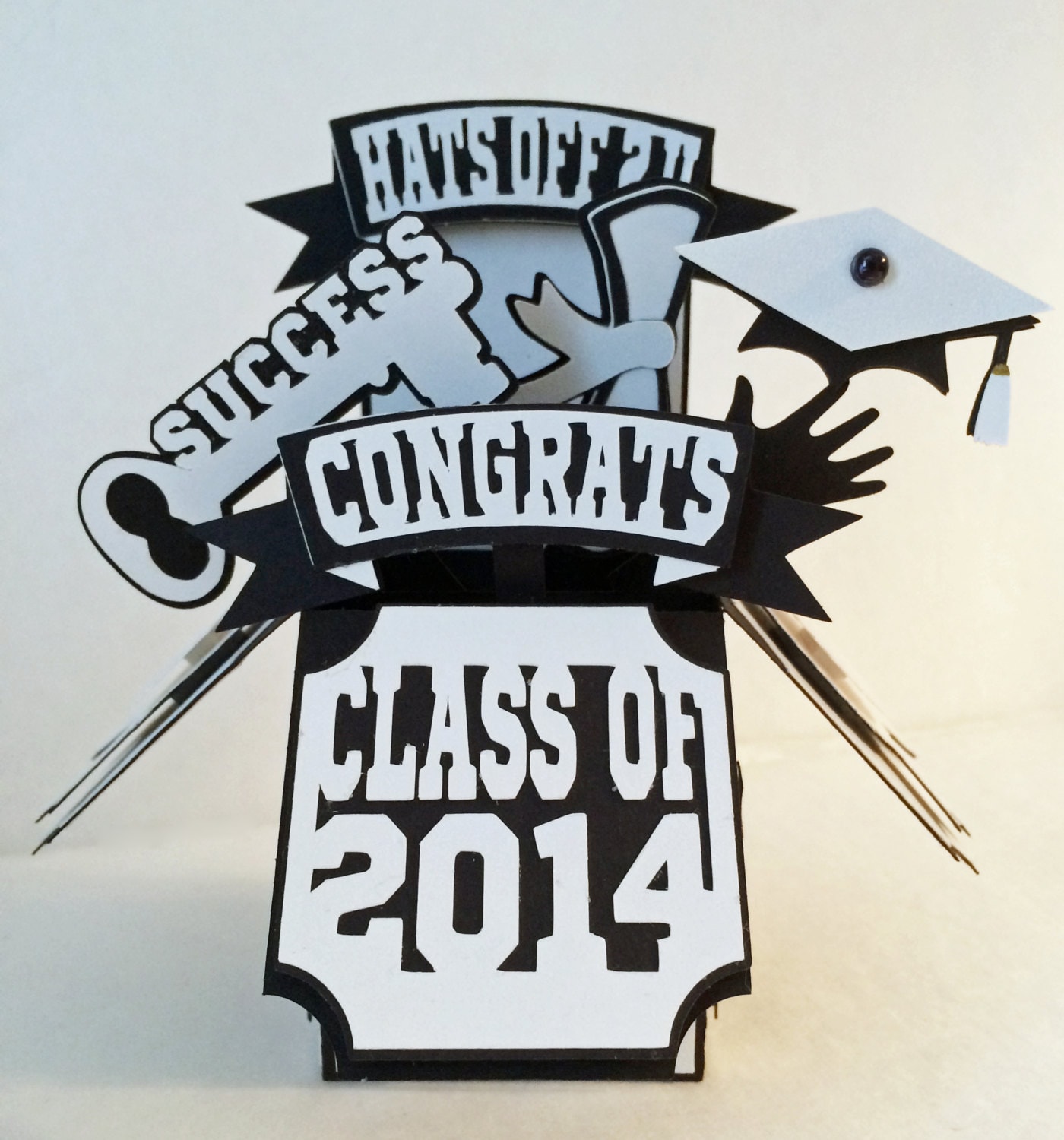 Download Graduation Card In A Box by MyCasualWhimsy on Etsy