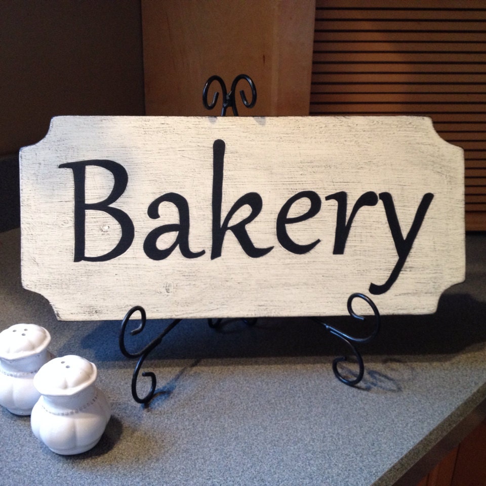 Bakery Wood Sign Bakery Sign Handpainted Handpainted Wood