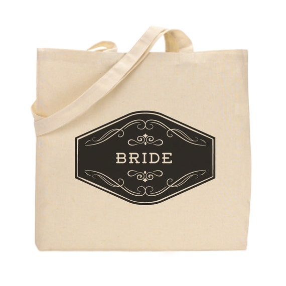 Items Similar To Personalized Bride Tote Bag Bridal Shower T