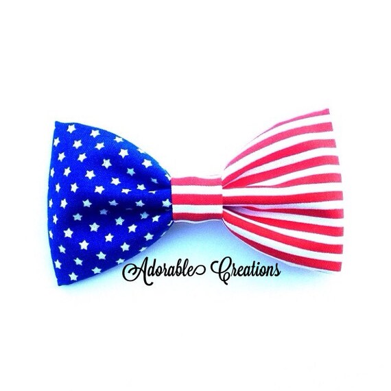 Flag Bow Flag Bow Tie american flag bow 4th of july bow fourth