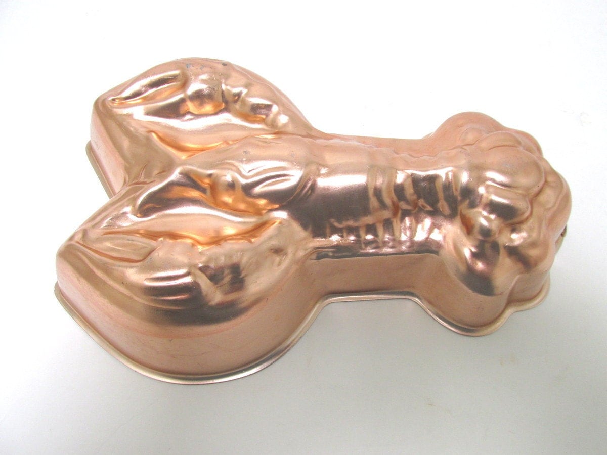 Vintage Copper Lobster Jello Mold Copper Wall Hanging Decor