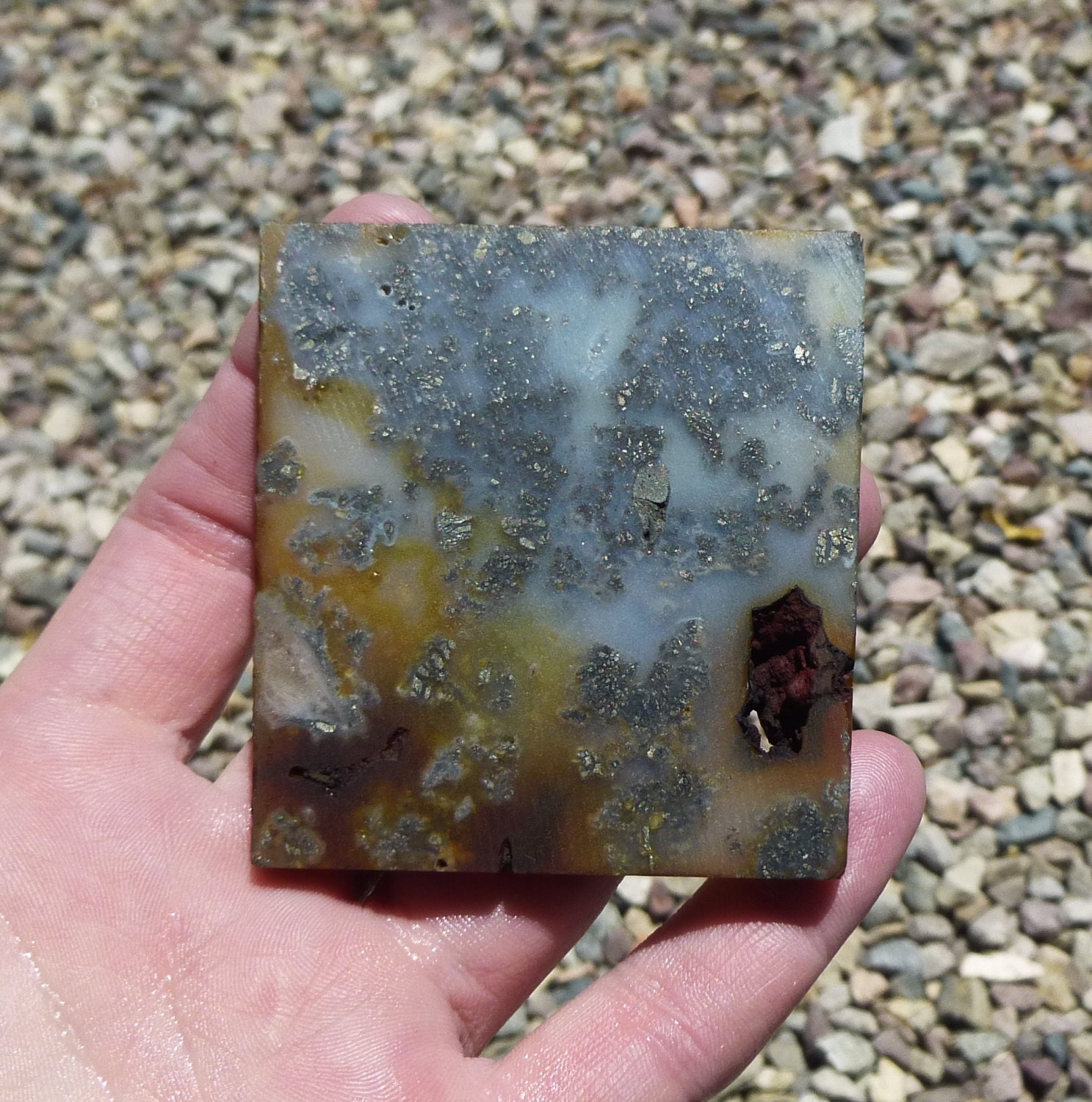 Marcasite Nipomo Slab 65X60X7 Sold Jenny