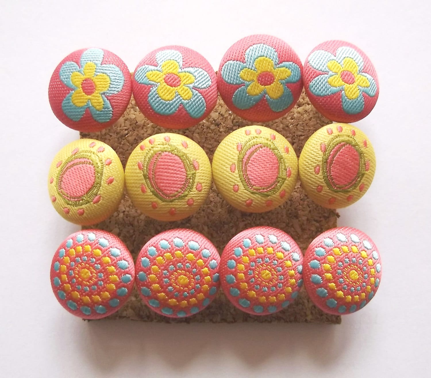 Fabric Push Pins Decorative Fabric Push Pins by GiftsNThisNThat