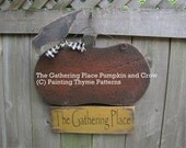 The Gathering Place Pumpkin with Crow