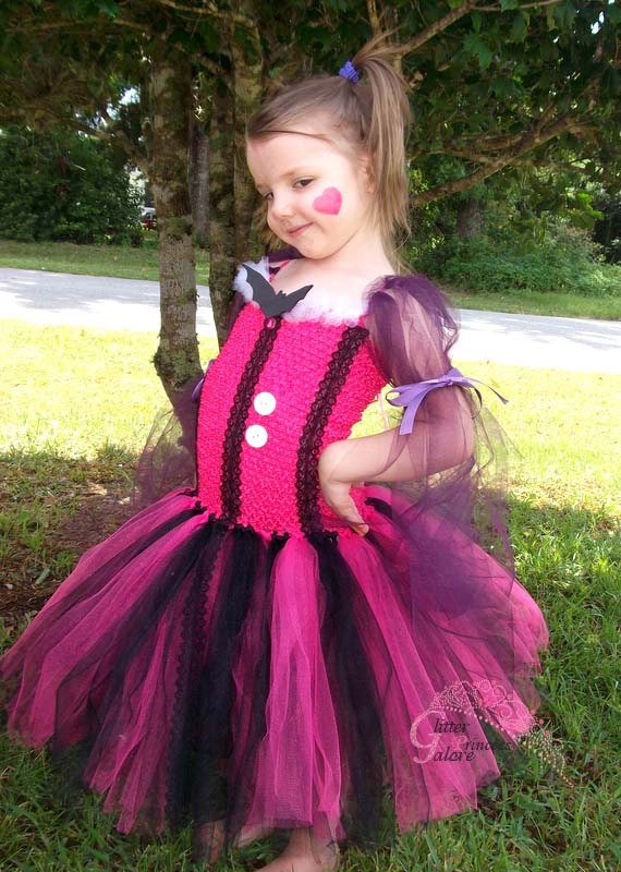Draculaura tutu dress costume by GlitterprincessGalor on Etsy