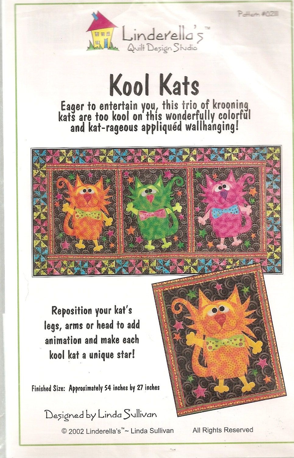 cat-quilt-cute-kool-kats-applique-wall-by-acozylittlestore