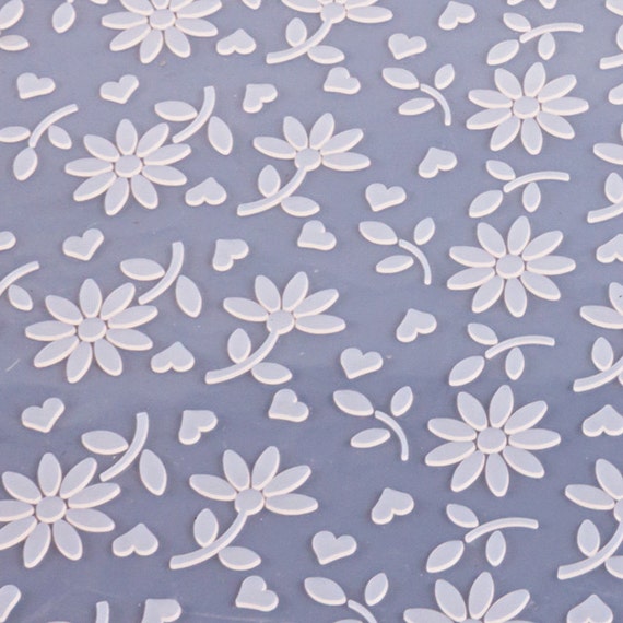 Textured Fondant Rolling Impression Mat Floral Fantasy by YolliUK