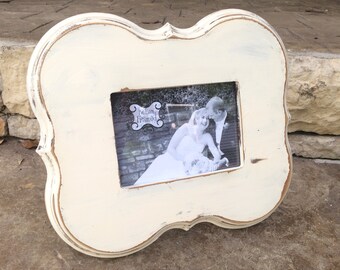 Hand made distressed 5x7 frame