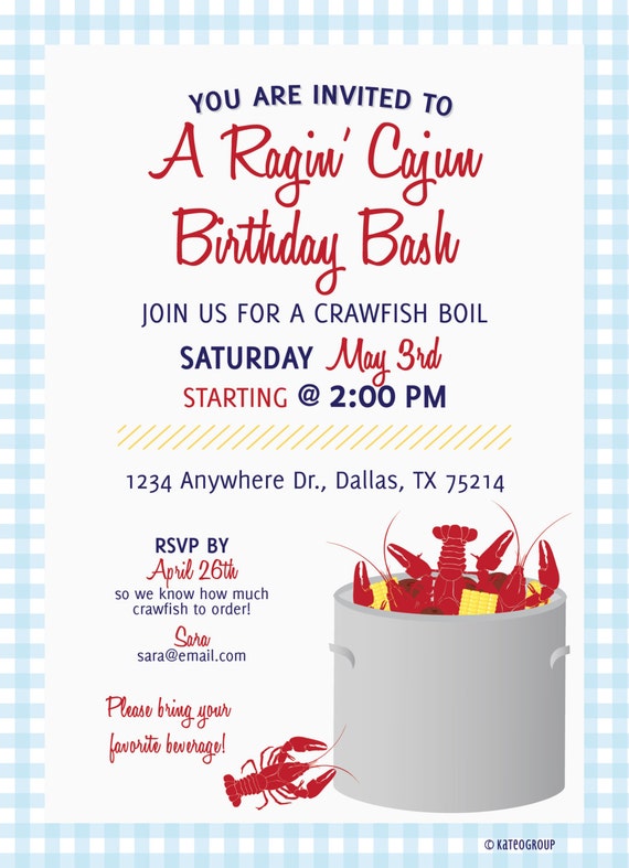 Seafood Boil Party Invitations 10