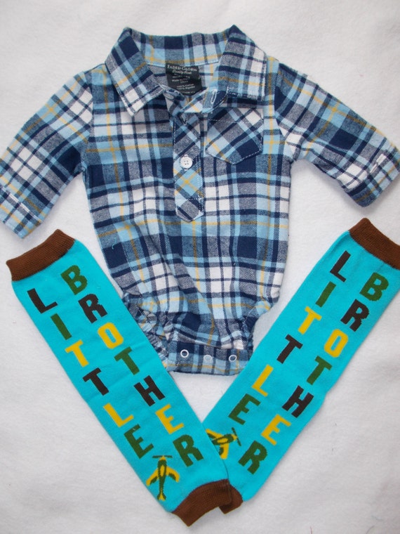 baby boy flannel outfit