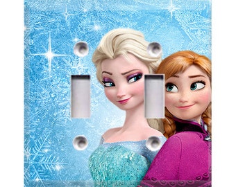 Frozen - Ana and Elsa Double Light Switch Cover