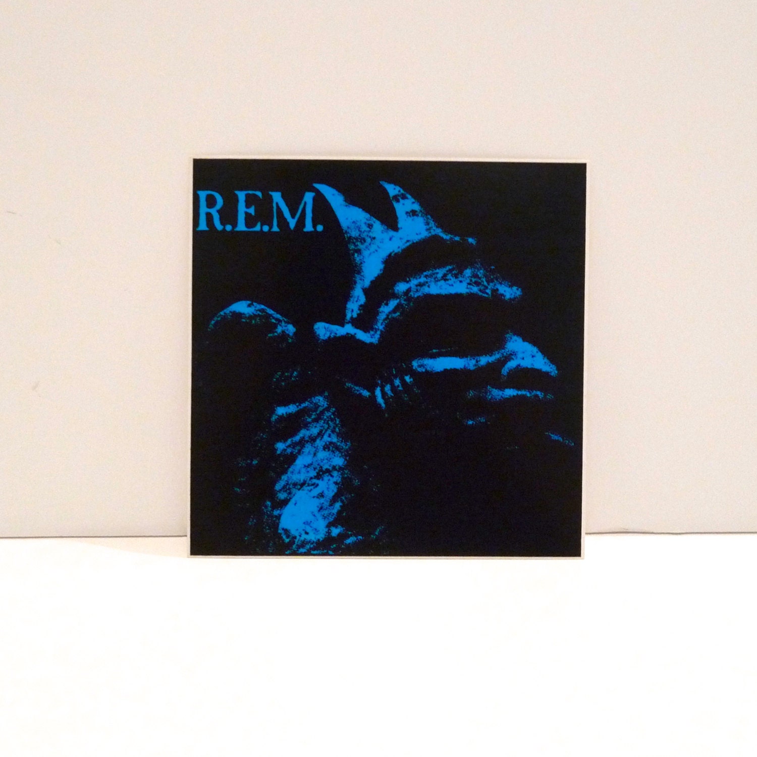 R.E.M. sticker 1980s Chronic Town EP Gargoyle REM band
