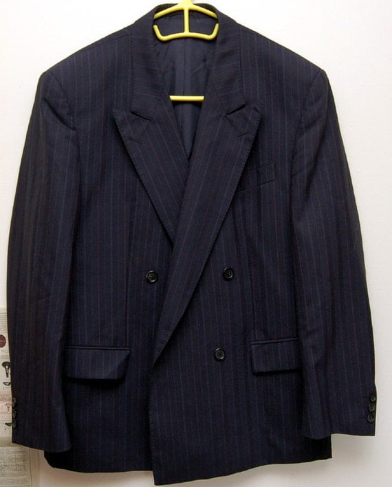 double breasted vintage suit jacket retro four button
