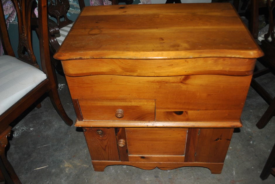 Antique Southern Pine Chest Commode Circa 1880 Sweet