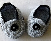 Affordable double-sole toddler slippers , Treasury Item, Crocheted Chunky Yarn / Ready to ship