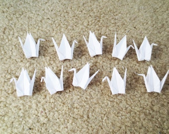 1000 Small White Origami Cranes