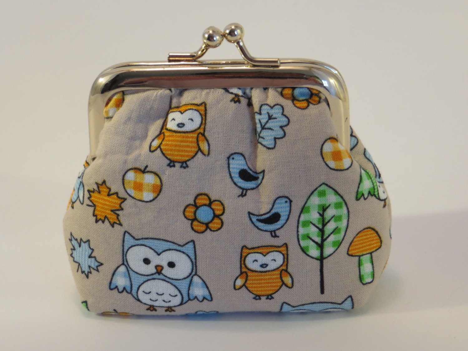 Owl purse coin purse fabric purse owl design pouches coin