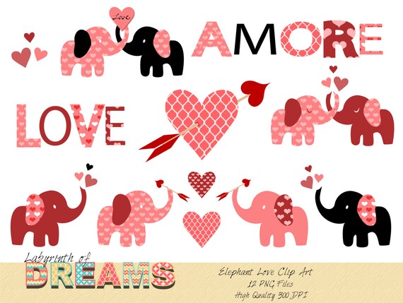 elephant love clipart - photo #30