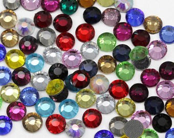 SS10 2.8mm Nail Art Tiny Loose Hot Fix Heat Set Iron On Rhinestones High Quality Pro Grade - 20 Available Colors