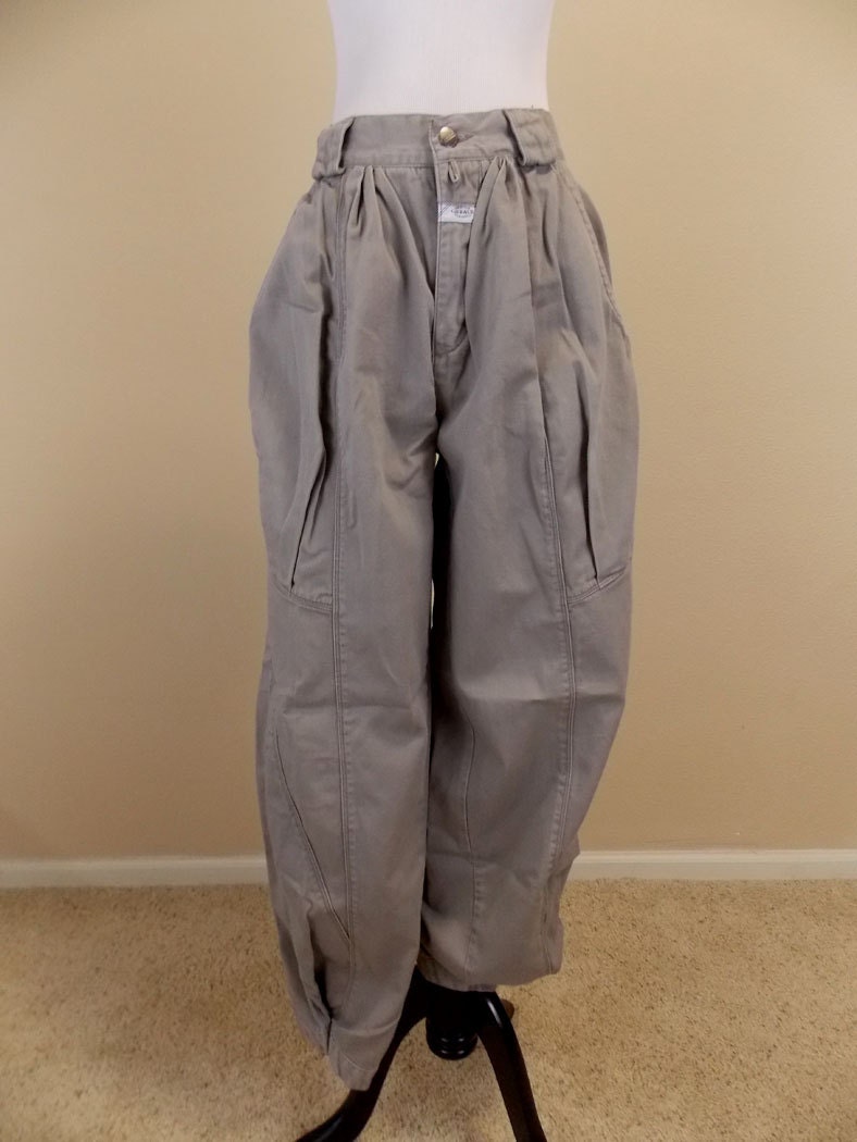 khaki parachute cargo pants