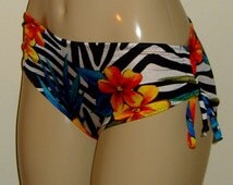 Bikini Pin Up Femme Imprimé Roses - Taille 3XL, Coupe Haute, Neuf Avec étiquettes